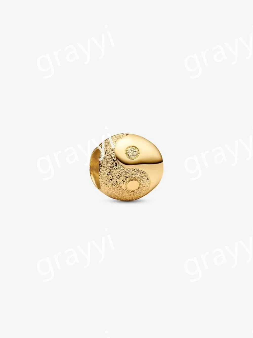 Pandora Textured Yin and Yang Mini Charm